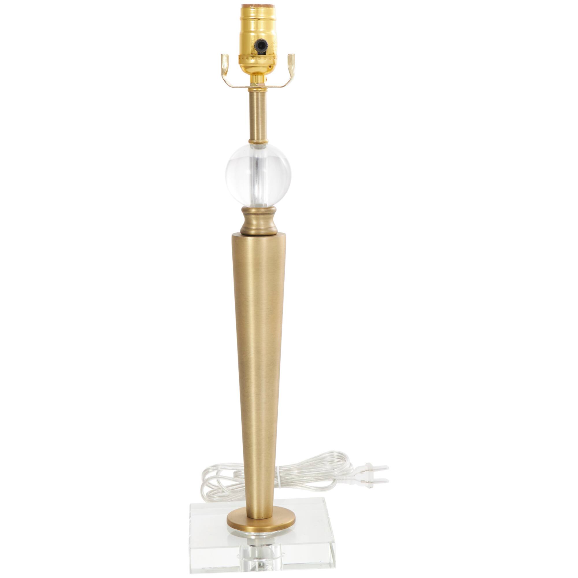 2ft. Gold Metal Inverted Cone Shaped Accent Lamp